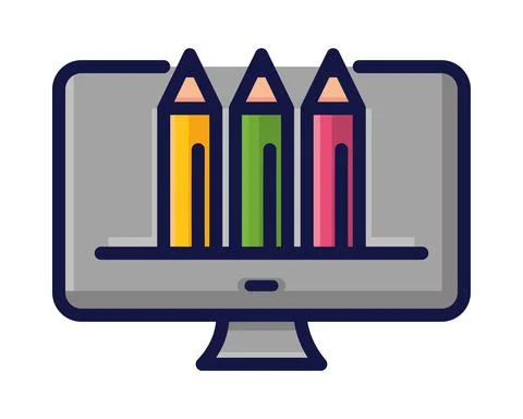 Graphic design computer Stock Illustration