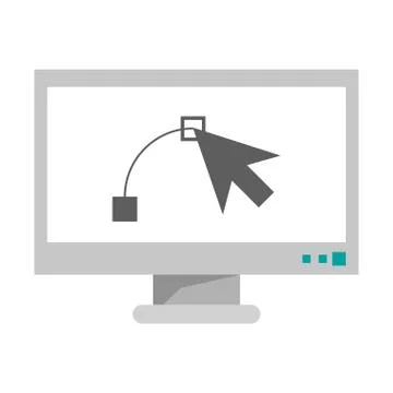 Graphic design computer software Stock Illustration