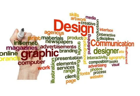 Graphic design concept background Stock Photos