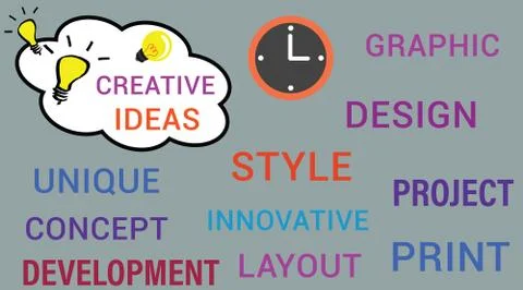 Graphic design concept Stock Illustration