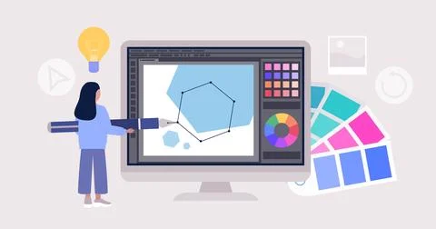 Graphic design concept Stock Illustration
