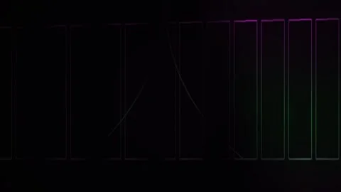 Graphic design elements on black background. Stock Footage 335112091