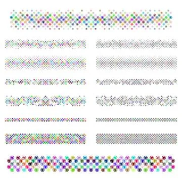 Graphic design elements - divider line set Illustrazione stock