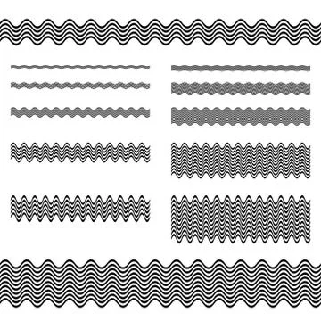 Graphic design elements - page divider line set 스톡 일러스트