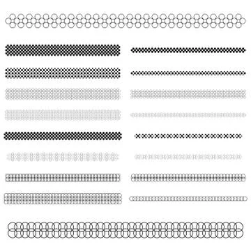 Graphic design elements - page divider line set Illustrazione stock