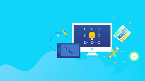 Graphic design Stock Footage 132915697