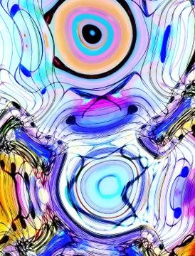 Graphic design illustration of notes and note lines in circle structure, music 스톡 일러스트