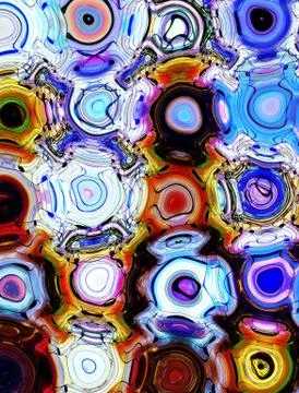 Graphic design illustration of notes and note lines in circle structure, music 스톡 일러스트