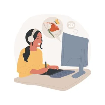 Graphic design isolated cartoon vector illustration. Ilustración de archivo