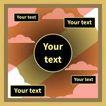 Graphic design layout template for any purpose Stock Illustration