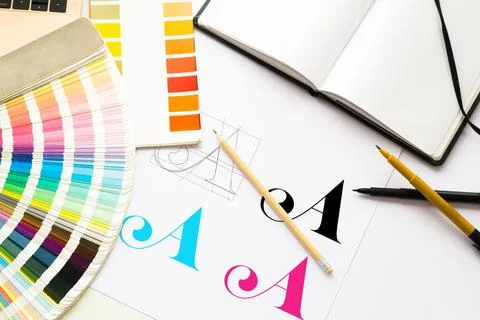 Graphic design logo Stock Illustration