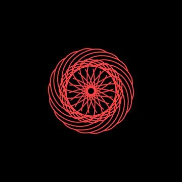 Graphic design pattern with red color and shades Illustrazione stock