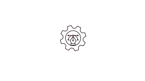 Graphic Design Pen Tool Settings Line Icon Animation Stock Footage 346743669