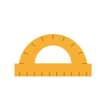 Graphic design protractor angle measure tool Illustrazione stock