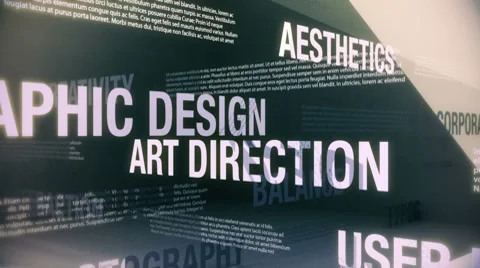Graphic Design Related Services Seamless Loop HD Stock Footage