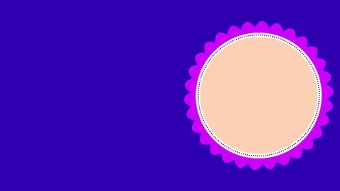 Graphic design on the right side that changes color as it rotates clockwise Video stock 115239288