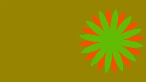 Graphic design on the right side that changes color as it rotates clockwise Stock Footage 115310589