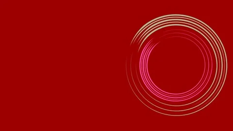 Graphic design on the right side that changes color as it rotates clockwise Video stock 115475137