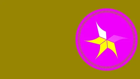 Graphic design on the right side that changes color as it rotates clockwise. 스톡 동영상 116346344