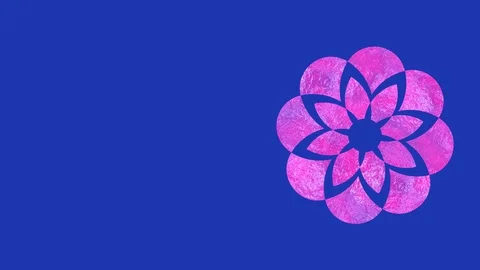 Graphic design on the right side that changes color as it rotates clockwise. 스톡 동영상 117157496