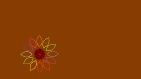 Graphic design that rotates on the lower side from right to left changing color. Video stock 117725273
