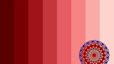 Graphic design that rotates on the right side from top to bottom changing color. Stock-Footage 115763587