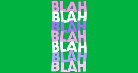 Graphic design showing repeating pastel block letters pattern on transparent Stock Footage 317594926