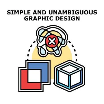 Graphic design simple unambiguous concept vector illustration イラスト素材