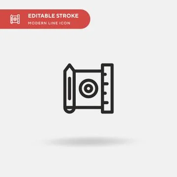 Graphic Design Simple vector icon. Illustration symbol design template for we Stock Illustration