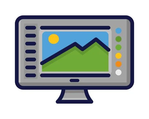 Graphic design software Stock Illustration