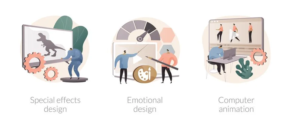 Graphic design studio abstract concept vector illustrations. Ilustración de archivo