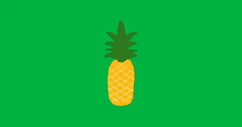 Graphic design team placing pineapple on transparent background, displaying Stock Footage 317479860