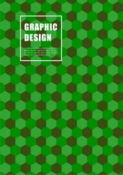 Graphic design template with geometric background. Stock Illustration