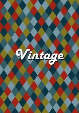 Graphic design template with geometric background. イラスト素材