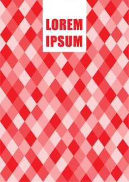 Graphic design template with geometric background. Stock Illustration