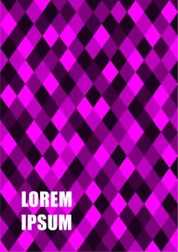 Graphic design template with geometric background. Stock Illustration