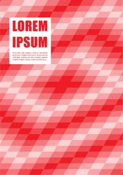 Graphic design template with geometric background. Stock Illustration