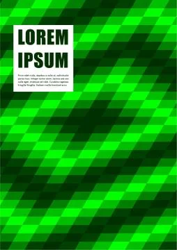 Graphic design template with geometric background. Stock Illustration