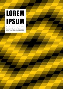 Graphic design template with geometric background. Stock Illustration