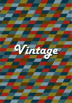 Graphic design template with geometric background. イラスト素材