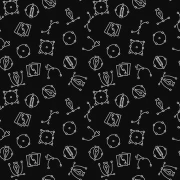 Graphic design vector dark seamless texture Stock Illustration
