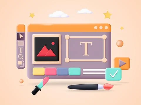 Graphic design vector web art abstract poster Stockillustratie