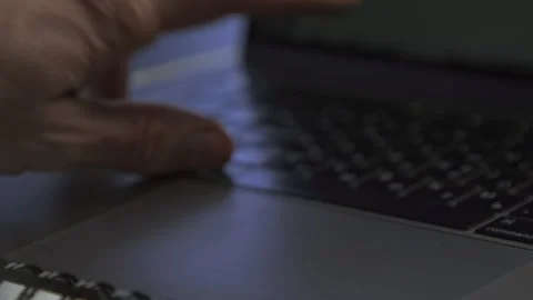 Graphic designer draws a prototype on a computer in a program Stock Footage 172575155