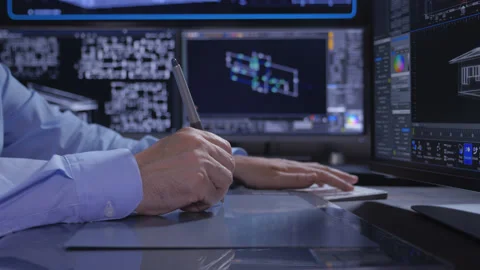 Graphic Designer  Stock Footage 202135013