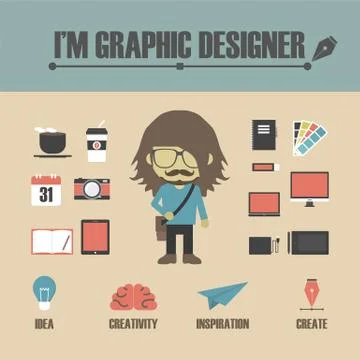 Graphic designer Illustration