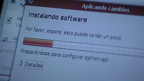 Graphic Designer Installing Software in an Old Computer. Close Up. Stock Footage 221731741