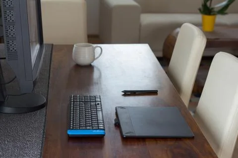 Graphic designer office Stock Photos