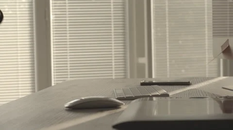 Graphic designer typing on computer keyboard Stock Footage 63622003