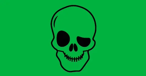 Graphic designer using transparent skull graphic showing branding with floating Stock Footage 317527178