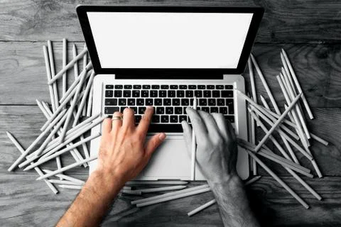 Graphic designer at work Stock Photos